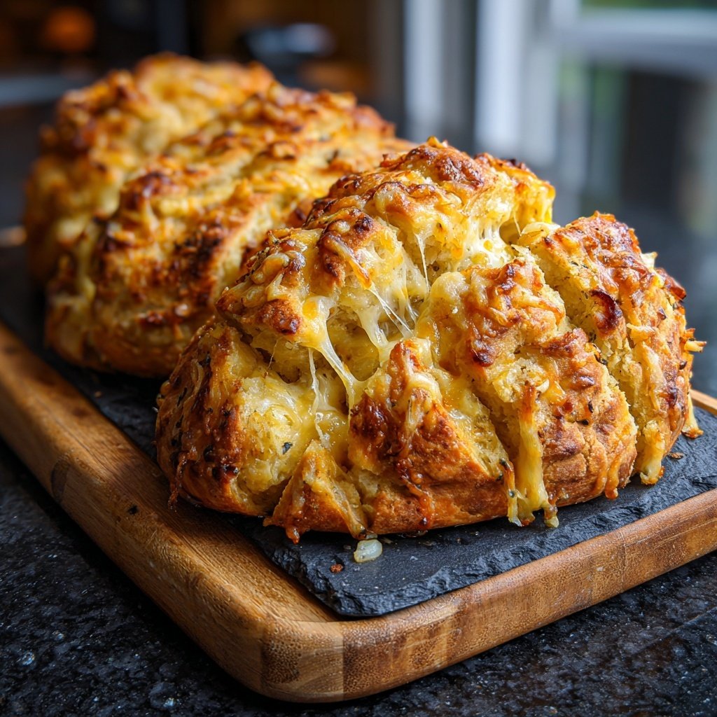 Zupfbrot Mit Käse Und Knoblauch