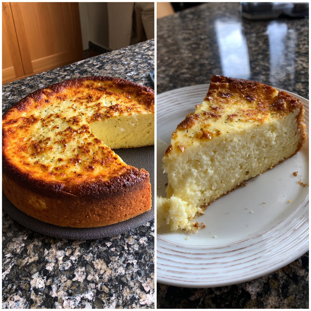 Käsekuchen mit Vanille und Zitrone