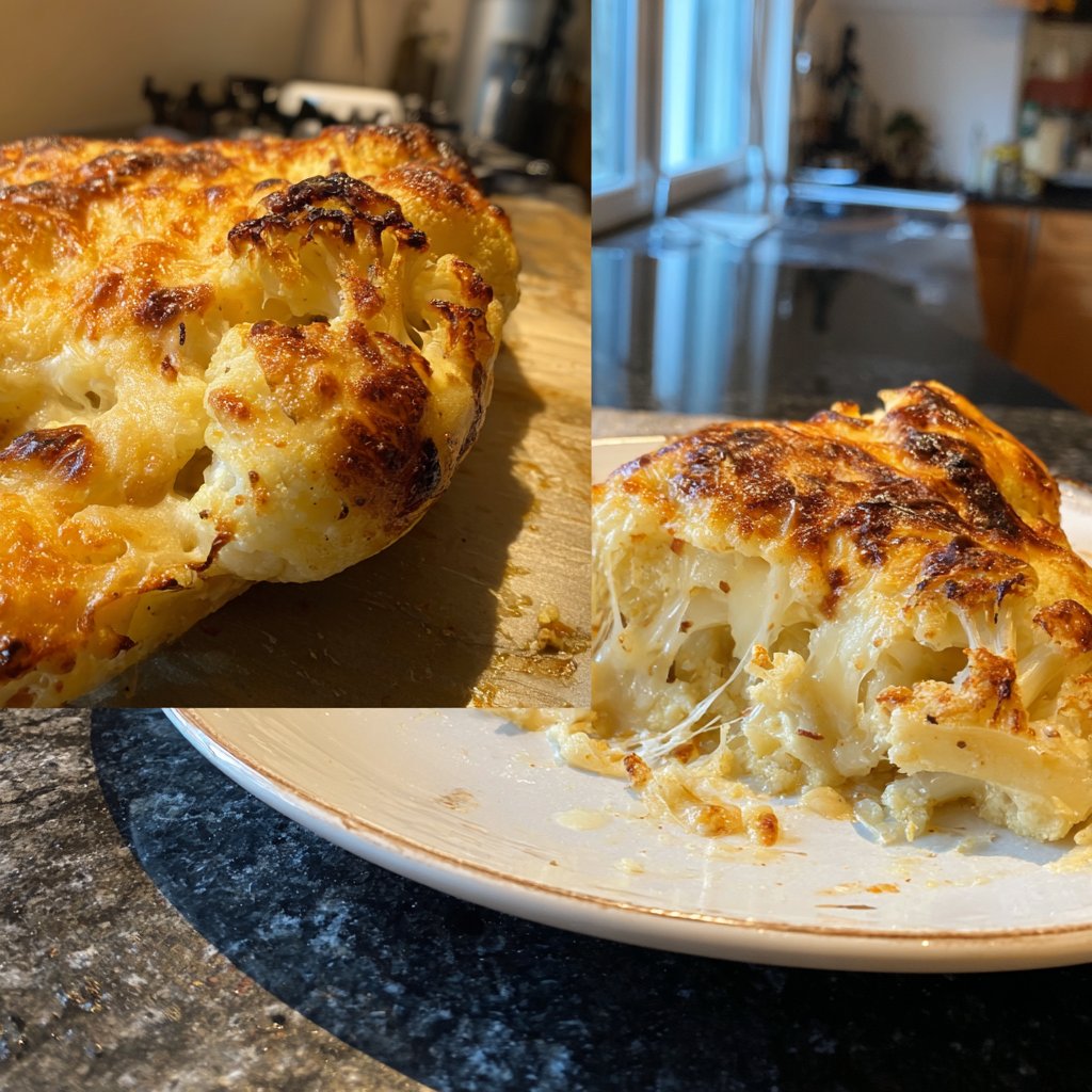 Blumenkohl mit Käse überbacken