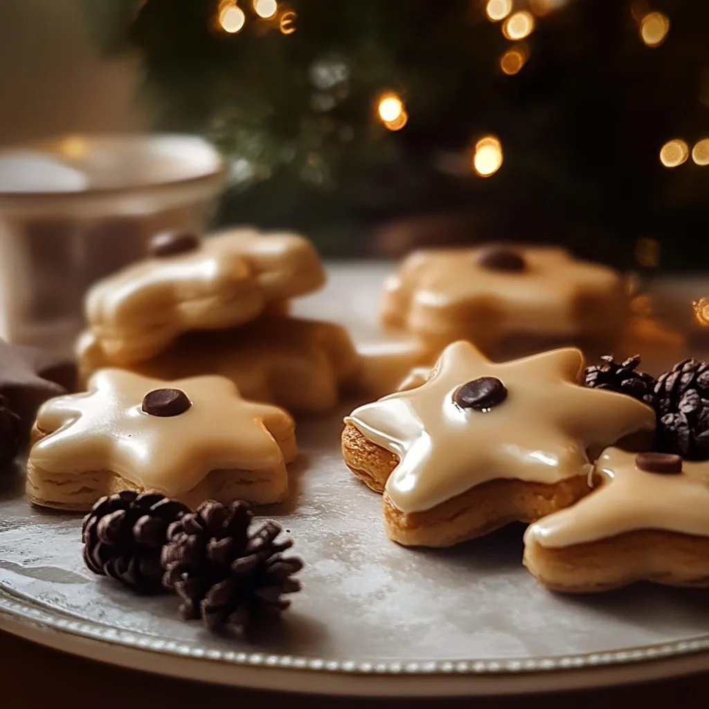 Weihnachtliche Mokkasterne