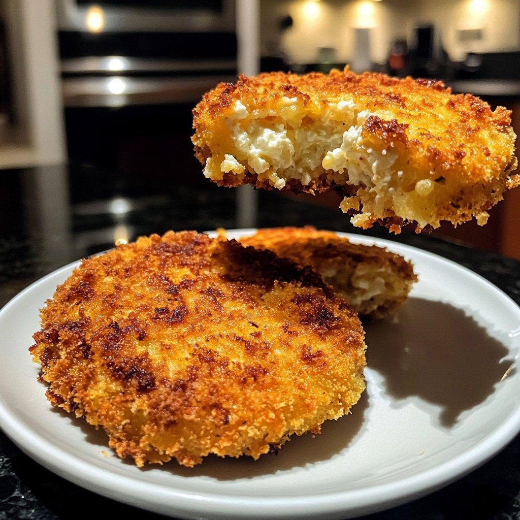 Kartoffelfrikadellen mit Schafskäse