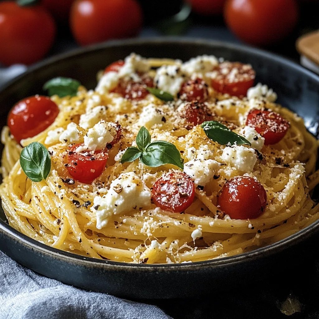 Einfacher gebackener Feta-Spaghetti-Kürbis