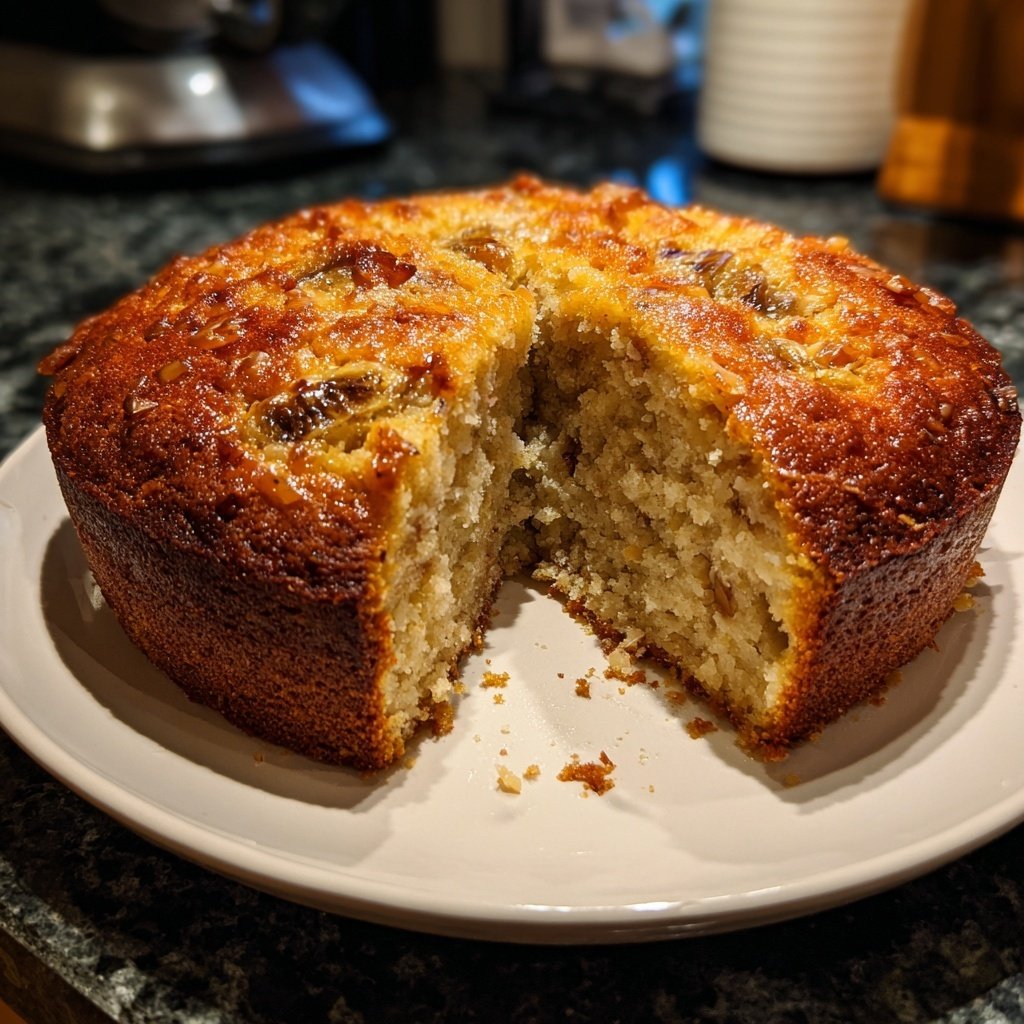 Bananenkuchen mit Kokosraspeln