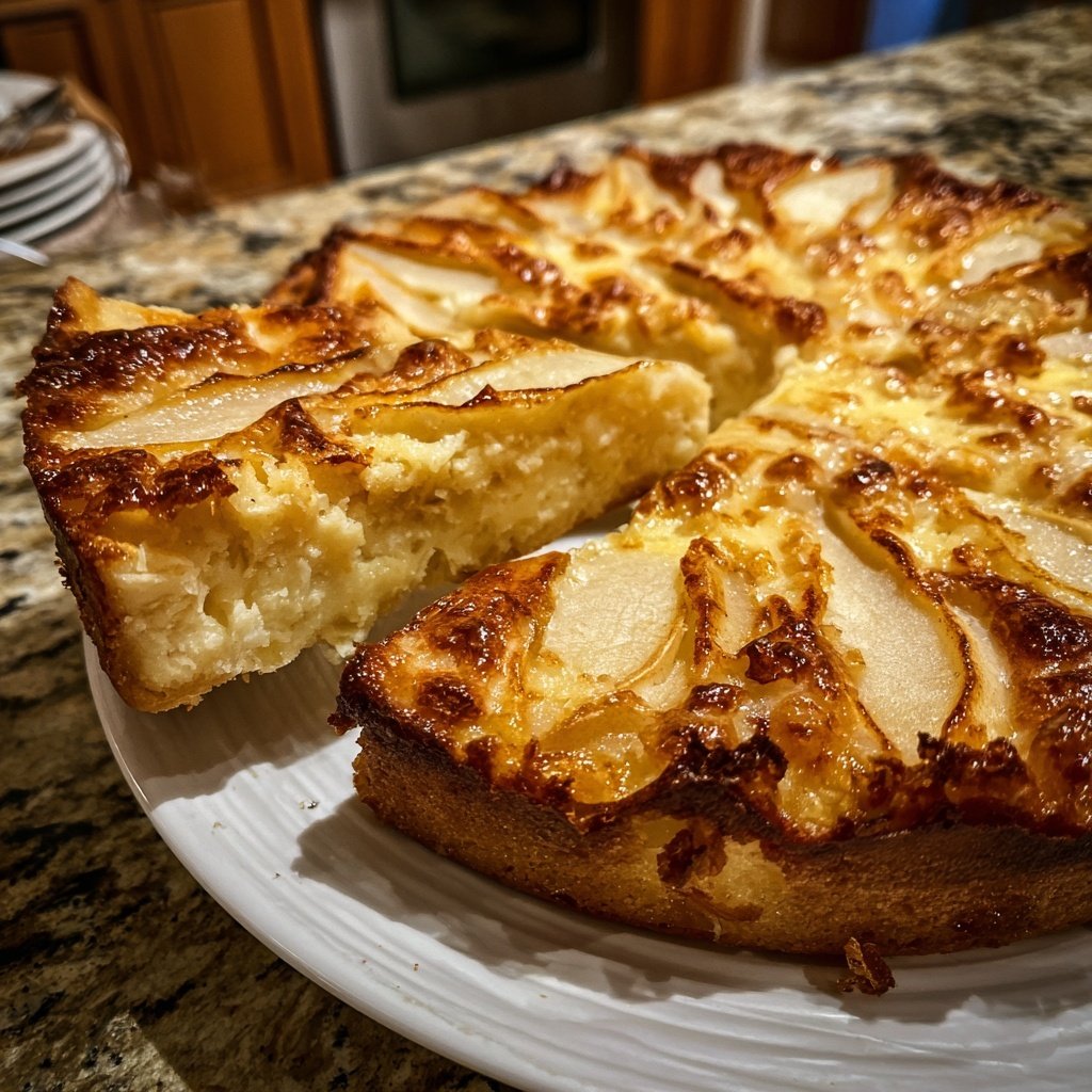 Weihnachtliche Birnentorte