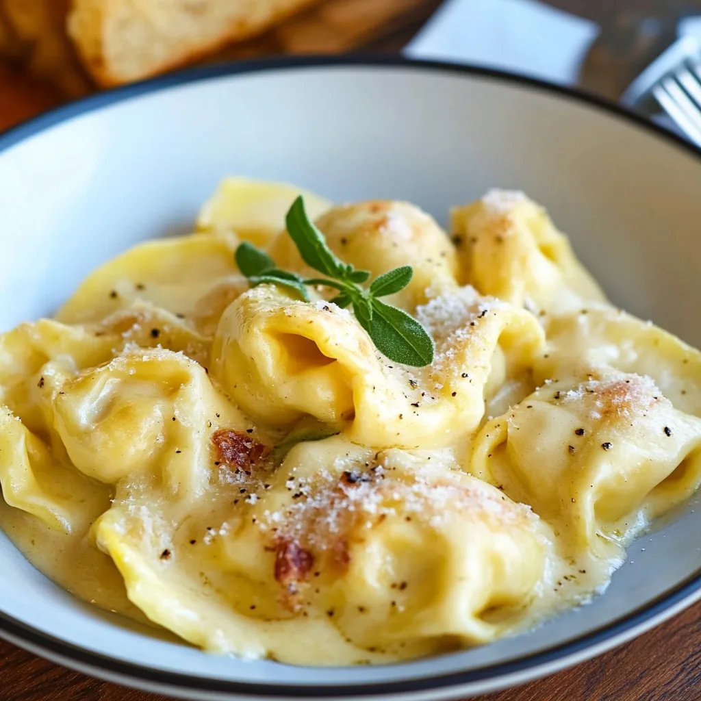 Tortellini-Auflauf mit Schinken-Käse-Sahne-Soße