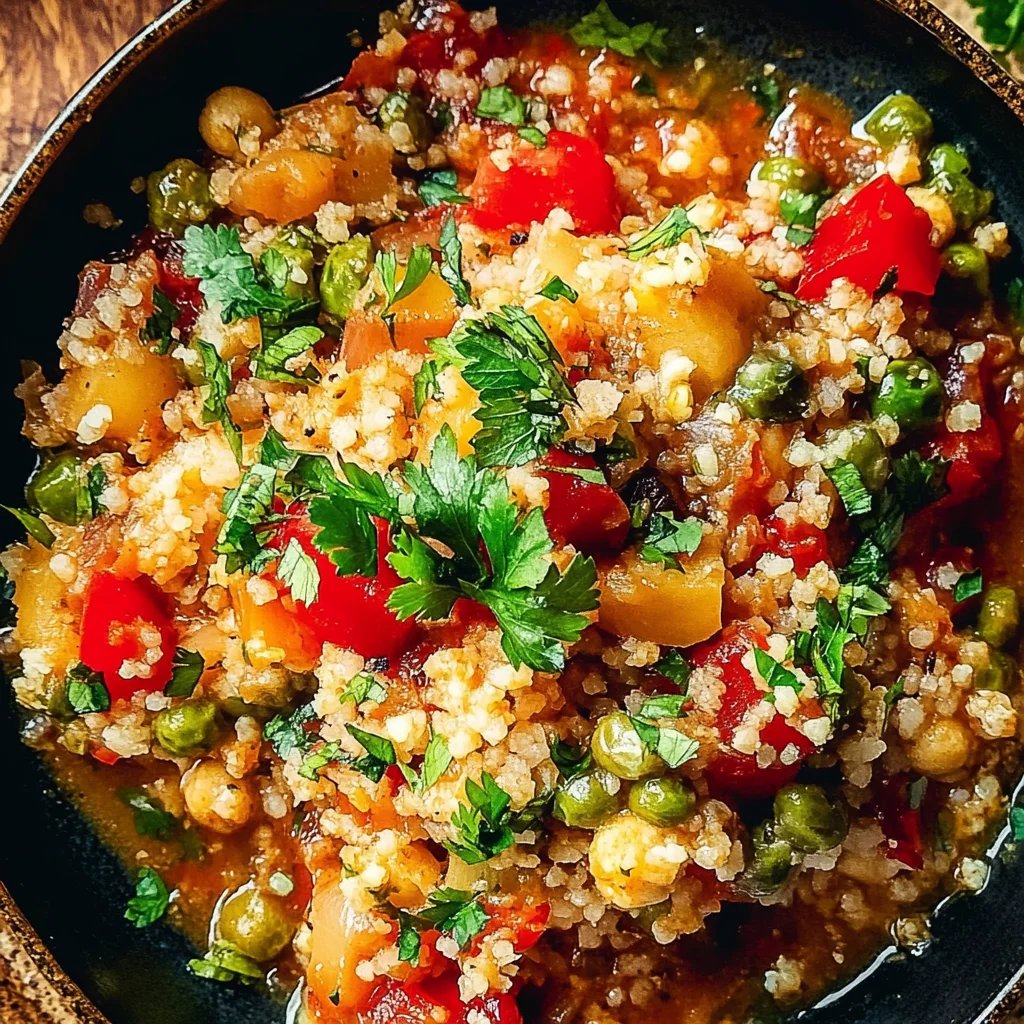 Orientalischer Kürbiseintopf mit Kichererbsen und Zimt-Rosinen-Vollkornreis