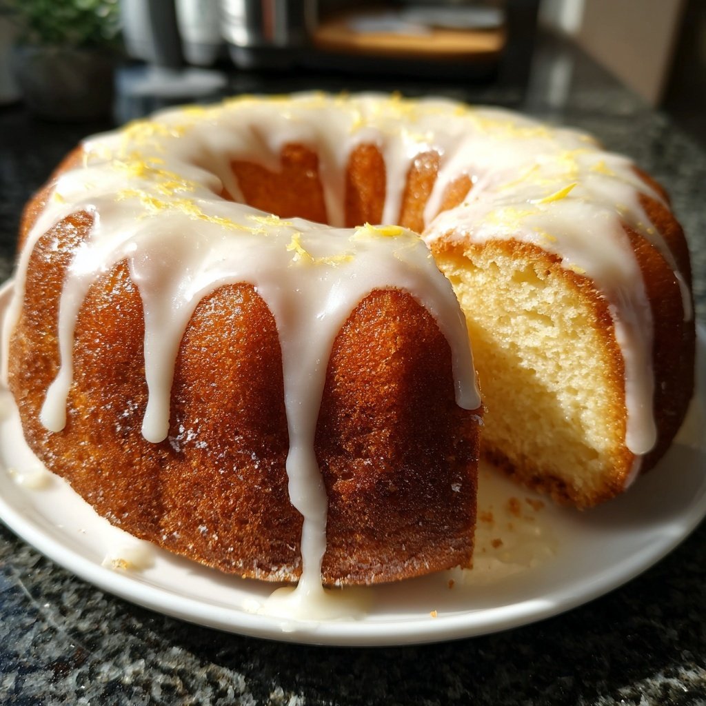 Zitronenkuchen mit Frischkäse