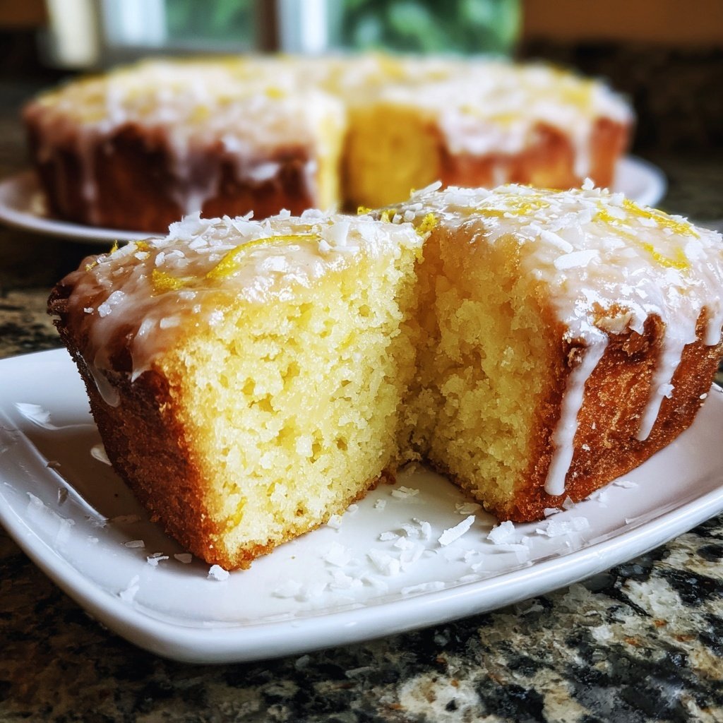 Zitronenkuchen mit Kokosmehl