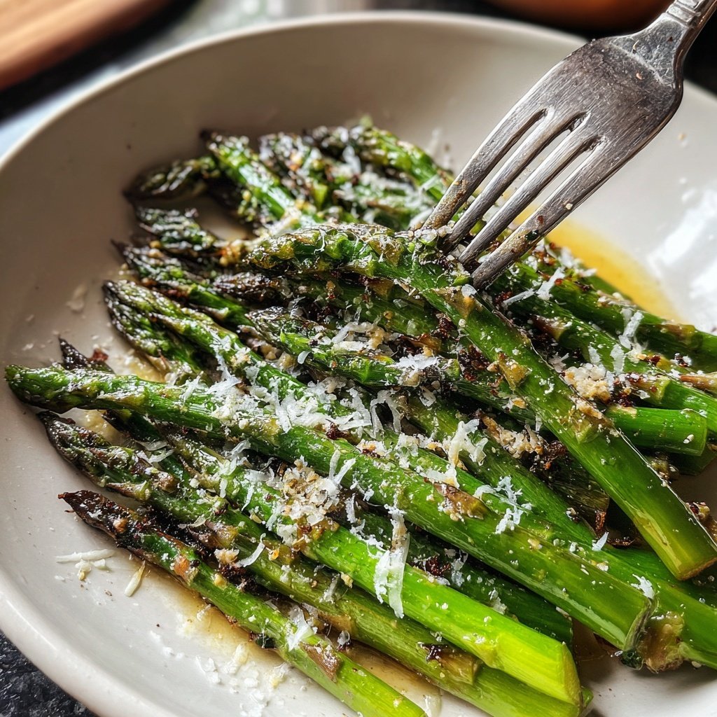Grüner Spargel Mit Parmesan