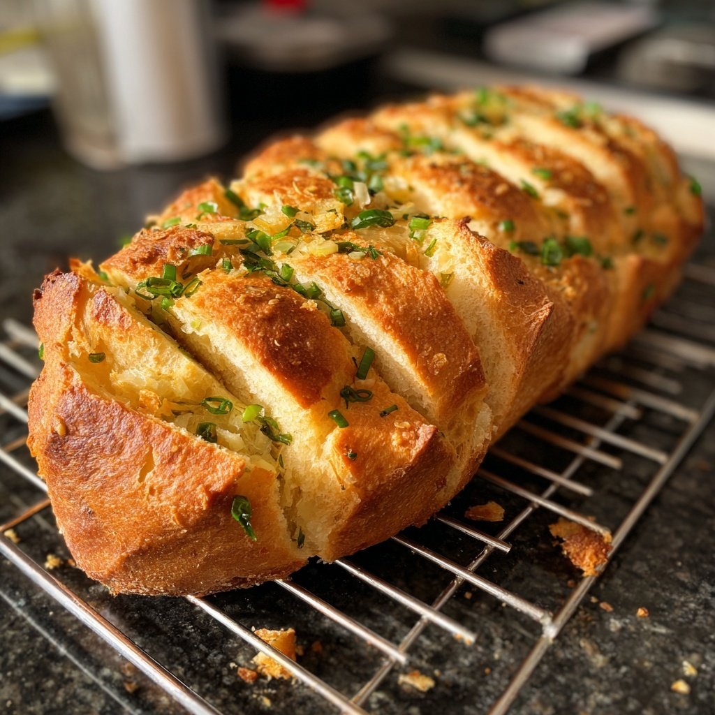 Zupfbrot Mit Lauchzwiebeln