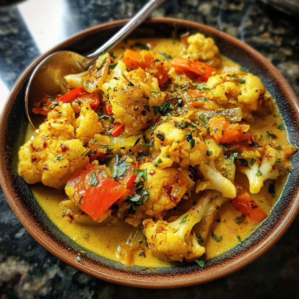 Blumenkohl Gemüse Curry Mild