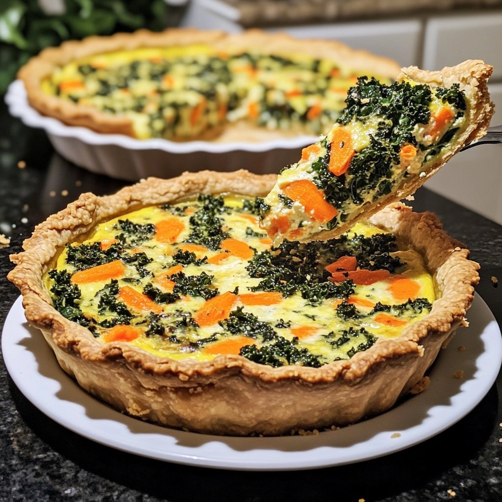 Quiche mit Grünkohl und Möhren