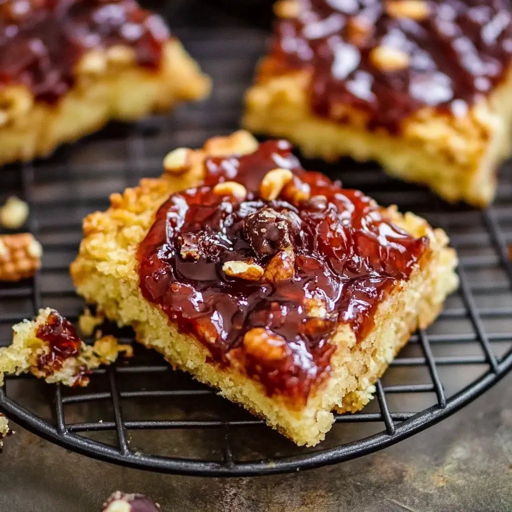 Omas Nussecken - saftig & OHNE Marmelade