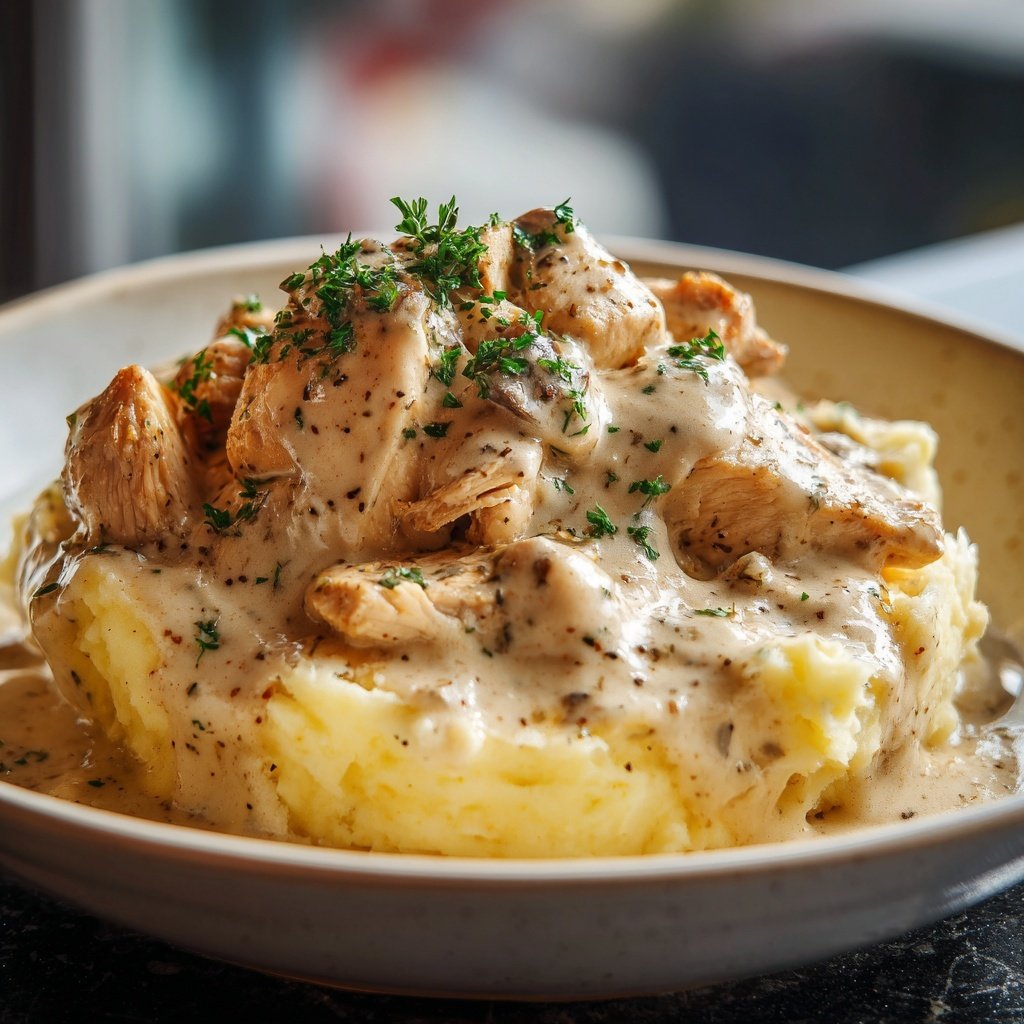 Hausmannskost Cremiges Hähnchen mit Kartoffelpüree