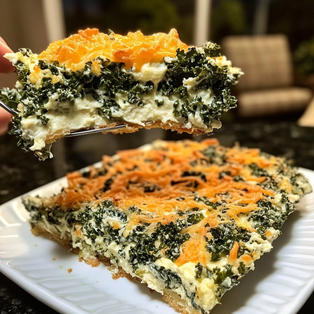 Grünkohlauflauf mit Frischkäse – eiweißreiches Low-Carb-Rezept