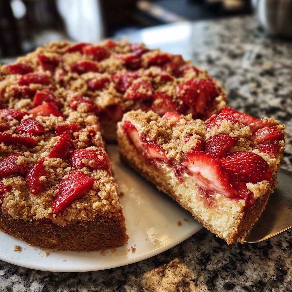 Streuselkuchen Mit Erdbeeren