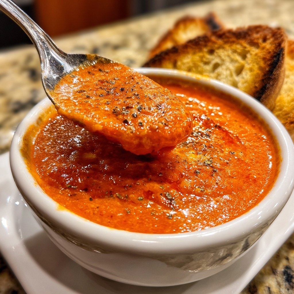 Tomatensuppe mit Ofentomaten