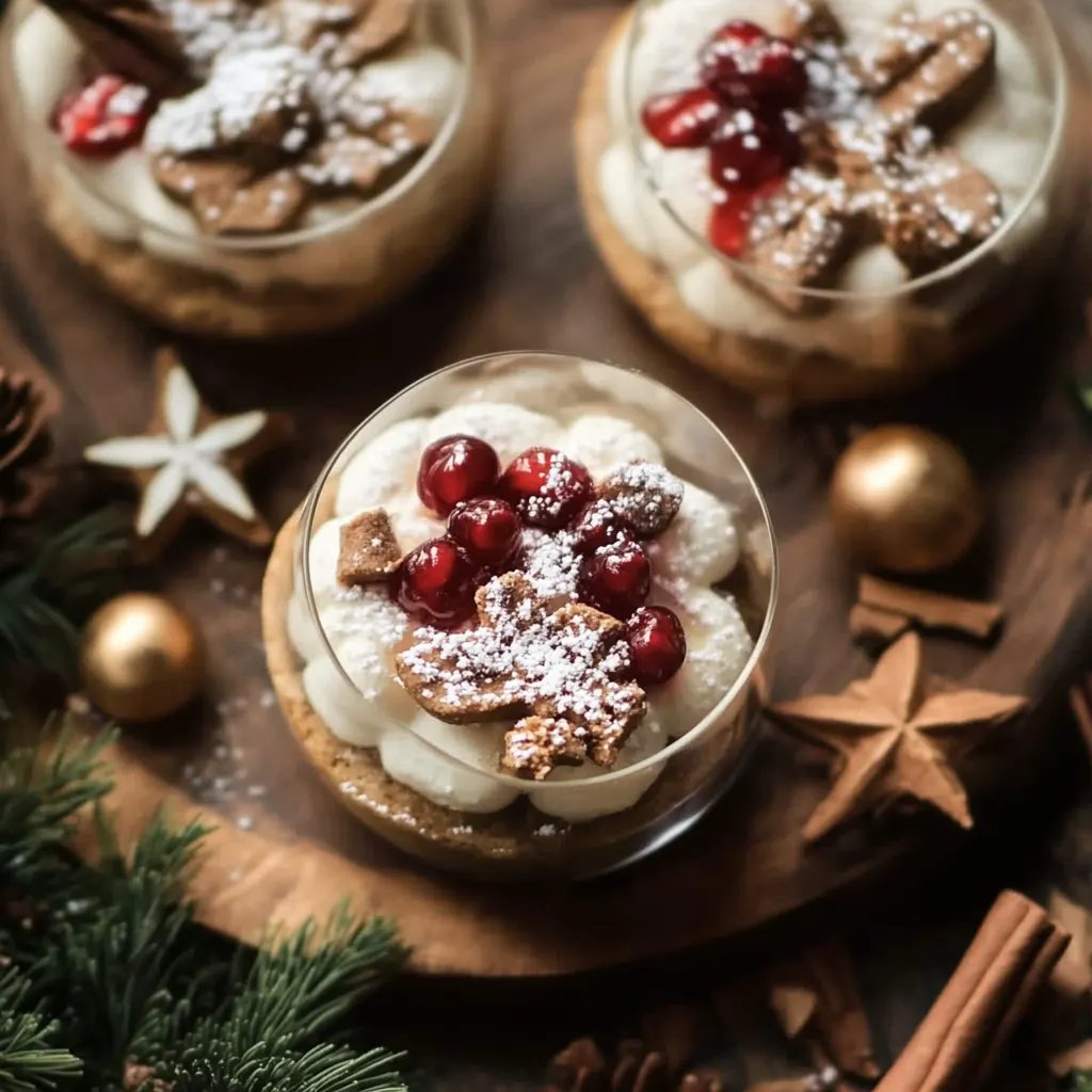 Blitzschnelle, feine Lebkuchen Creme als Winterdessert