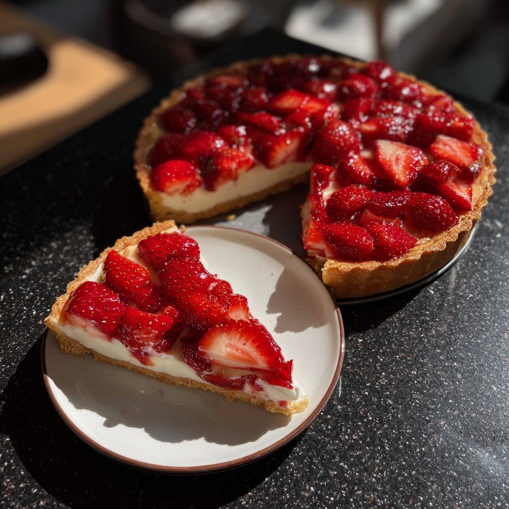 Erdbeerkuchen Mit Vanille Quark