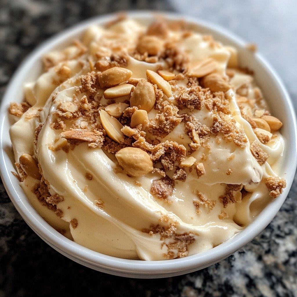 Vanille-Erdnuss-Dessert