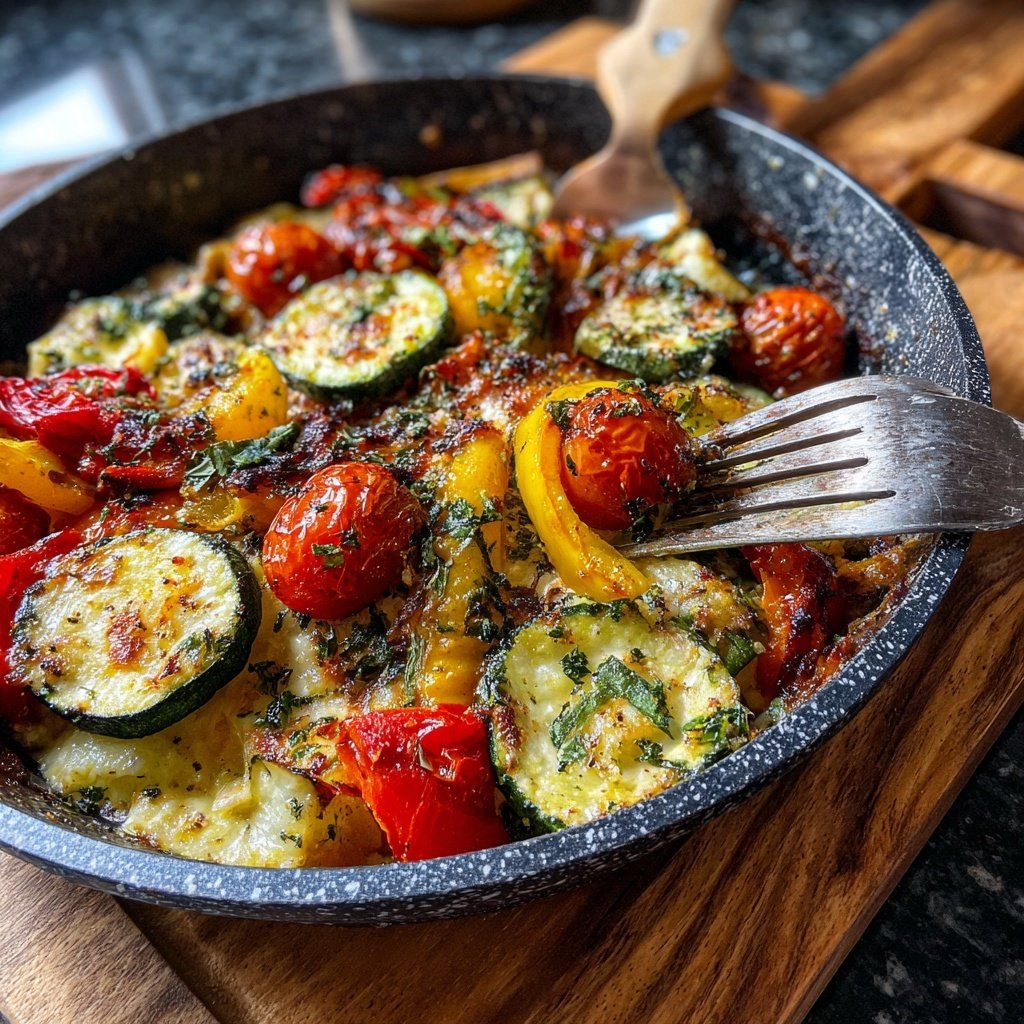 Kalorienarme Ofenpfanne Mit Gemüse