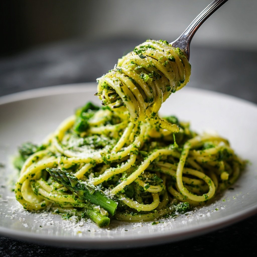 Grüner Spargel Pasta