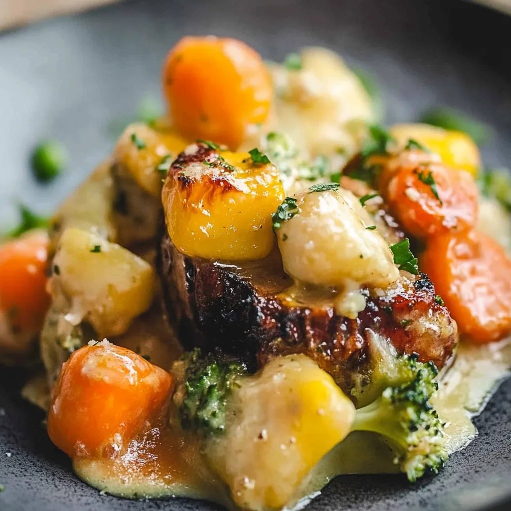 Bunter Gemüseauflauf mit Kartoffeln