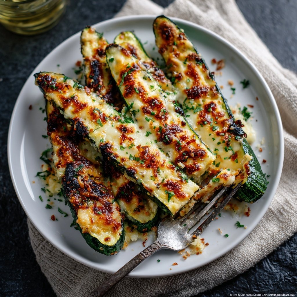 Gegrillte Zucchini Mit Parmesan