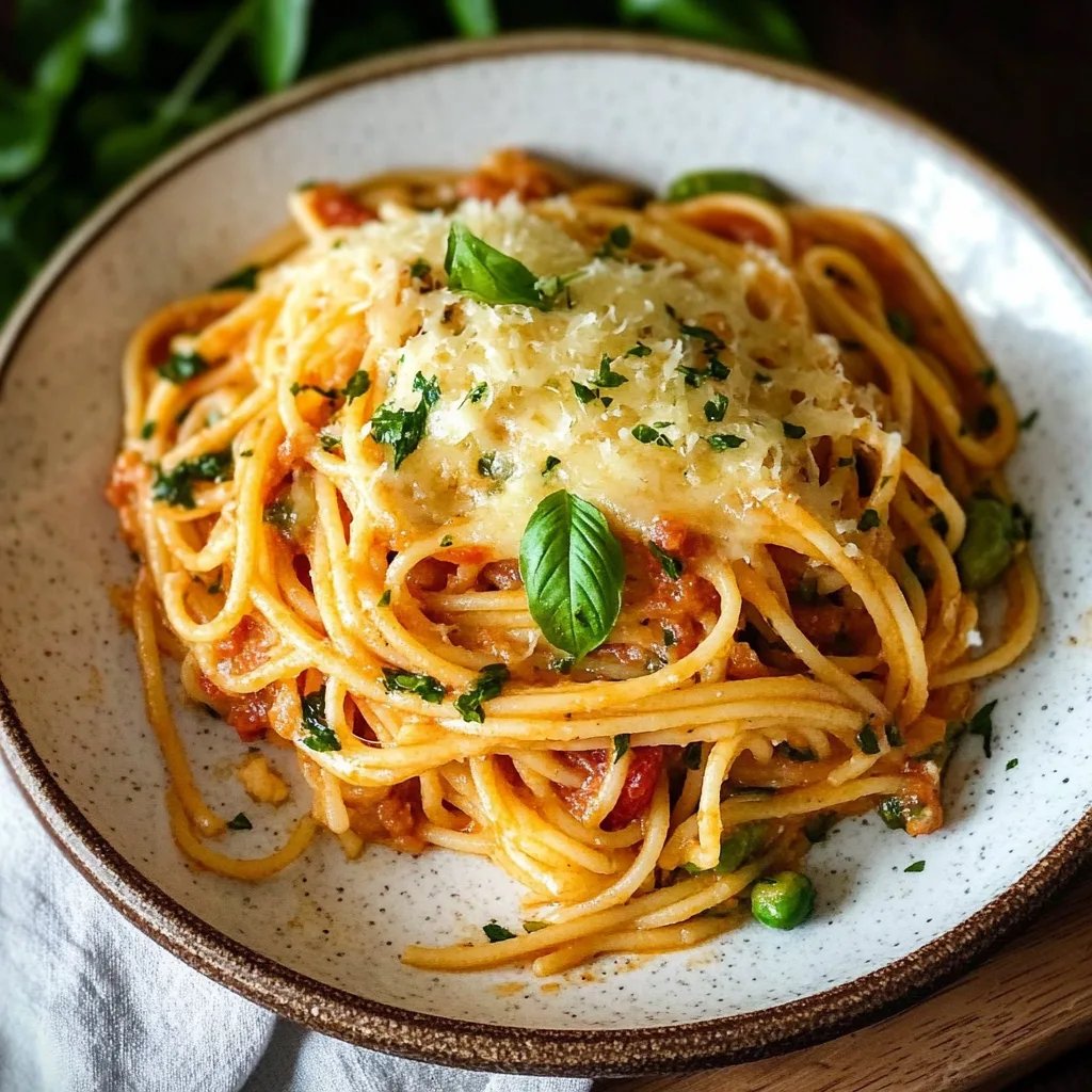 Spaghetti Auflauf vegetarisch