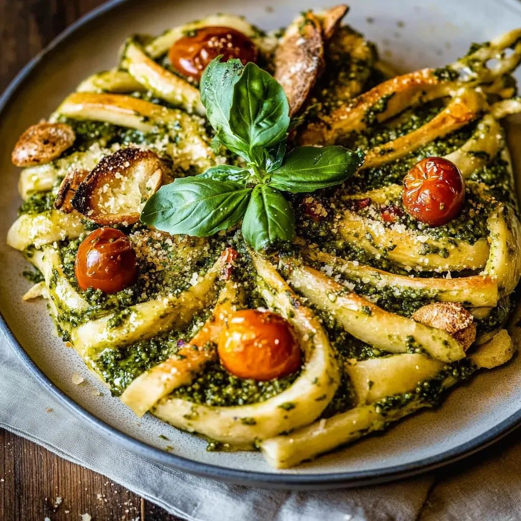 Schneller Blätterteig-Baum mit Pesto 🎄