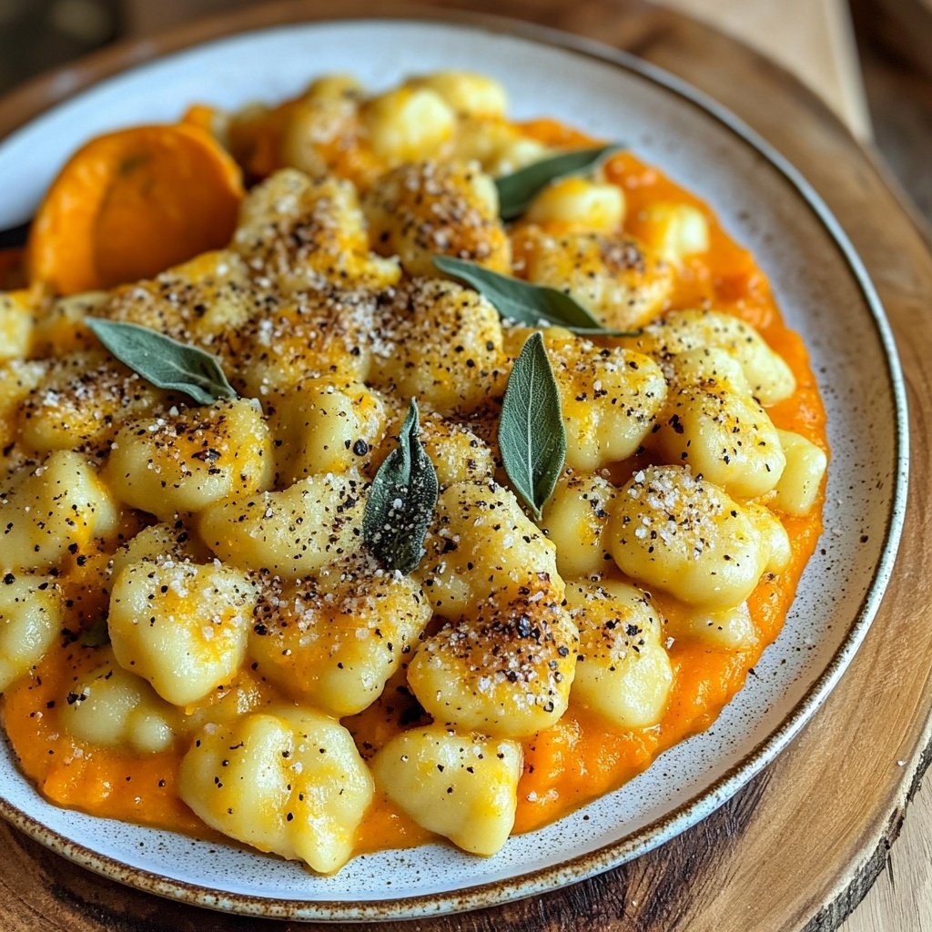 Gnocchi mit Kürbissauce